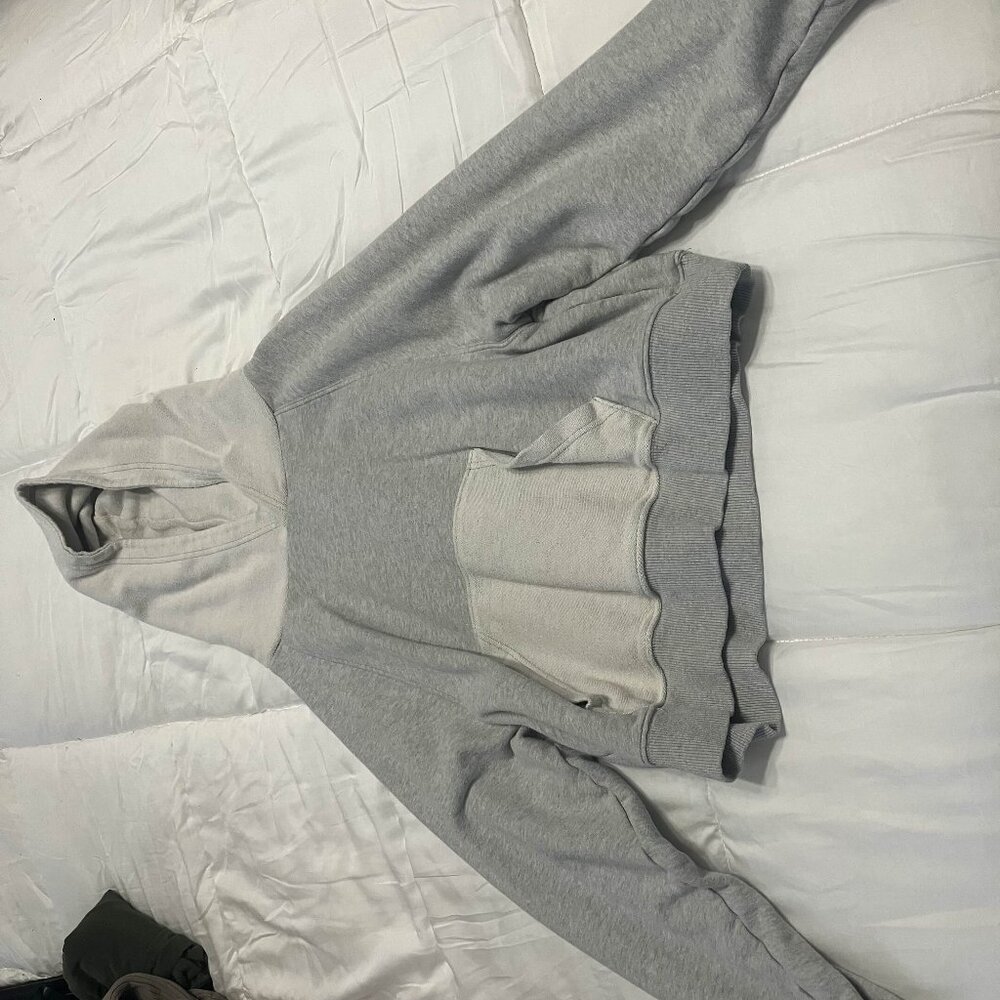 Aerie grey cropped hoodie
